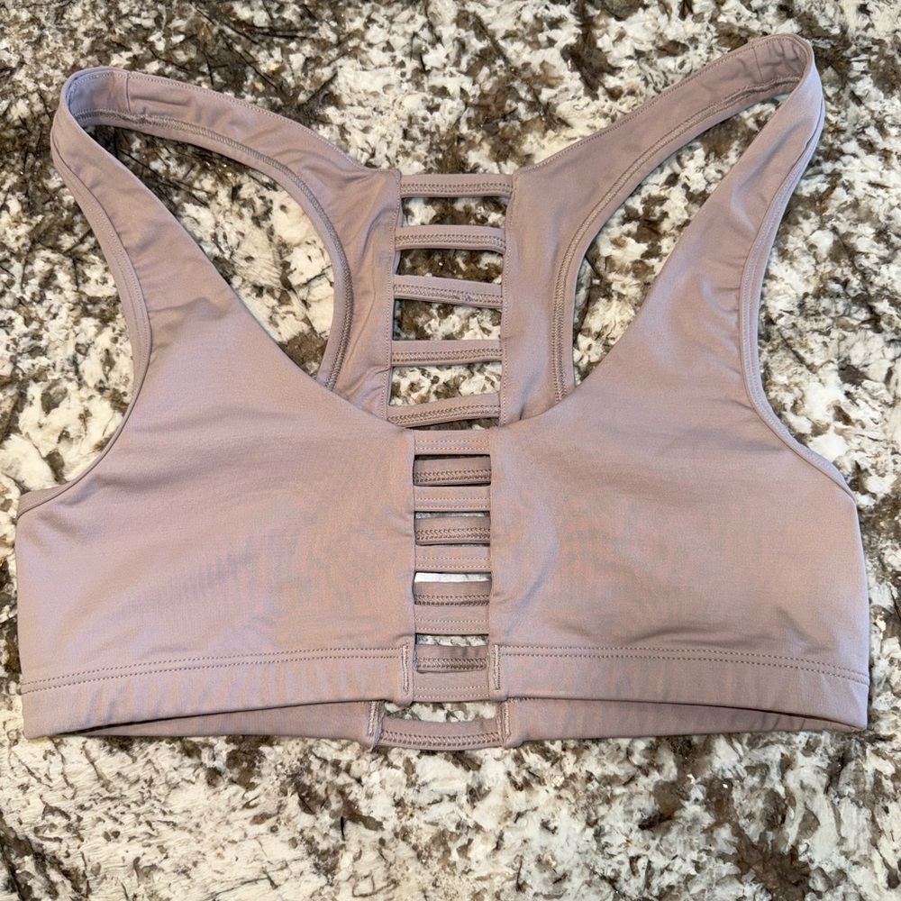 PINK Victoria's Secret Strappy Back Sports Bra - Light Purple